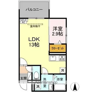 DーHILLS野口【2階】の間取り