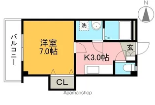 ヴィラ弥右衛門【3階】の間取り
