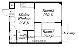 ミヤハイツ林田【301号室】の間取り
