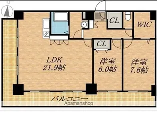 ティアラタワー中島倶楽部(Ⅰ−Ⅳ)【3405号室】の間取り