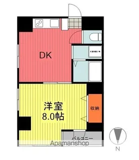 プレージオCKY【402号室】の間取り