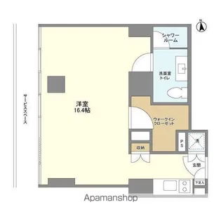フロンティアレジデンスザタワー品川【17階】の間取り