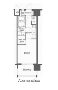 エンクレスト天神MERSⅡ【5階】の間取り