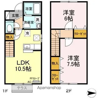 コートイアローブ【1階】の間取り