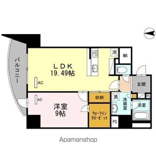Blancasa 久屋大通【10階】の間取り