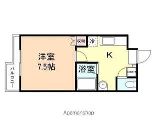 パールハウス【408号室】の間取り