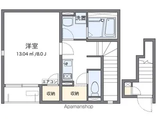 レオネクストエトワール小幡南【206号室】の間取り