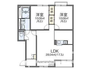 レオネクストキッズⅢ【201号室】の間取り