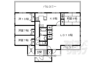 ドムス鴨川【306号室】の間取り