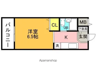 シャトレ富田【308号室】の間取り