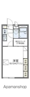 レオパレス2001TANEMOTO【206号室】の間取り