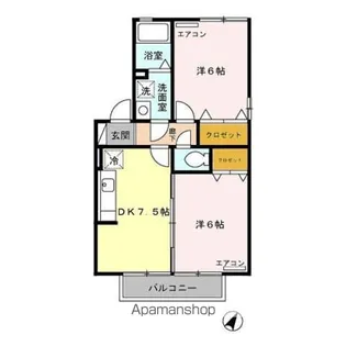 ファミール A【2階】の間取り