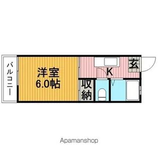 ダイアパレス淵野辺【401号室】の間取り
