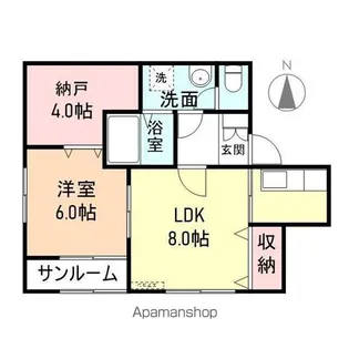 ヴェルニ【102号室】の間取り