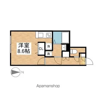 LUORE吹上【2階】の間取り