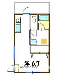 ソレイユ 澤岻【A号室】の間取り