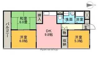 メゾン二村Ⅲ【2階】の間取り