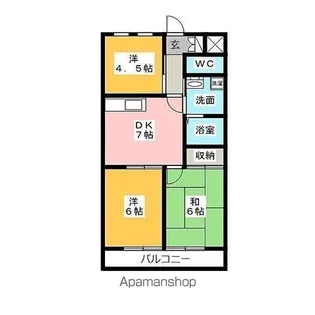 ウエストエンドB【202号室号室】の間取り