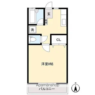 ハイツ・レインボー【203号室】の間取り