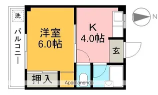 コーポ久【3階】の間取り