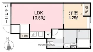 ヴェルグレイヴィア元山【1階】の間取り