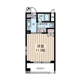 東京都中央区日本橋中洲【マンション】の間取り