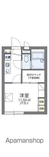 レオパレス四季【1階】の間取り