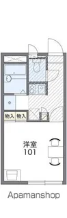 レオパレスオクダ【203号室】の間取り
