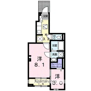 さくらそう【102号室】の間取り