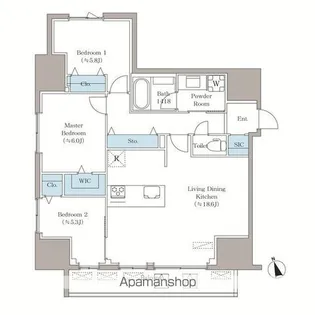 VISTA西早稲田【7階】の間取り