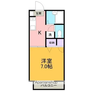 セレーブル藤川【205号室】の間取り