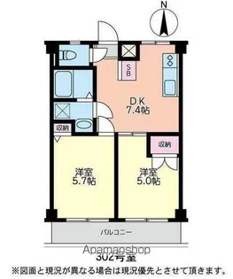 セシリア新杉田【403号室】の間取り