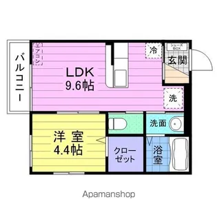 クレストⅢ【306号室】の間取り