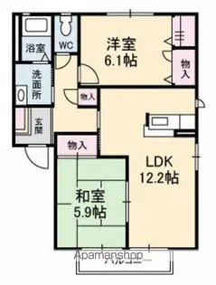 ドミール Y・K A棟【2階】の間取り