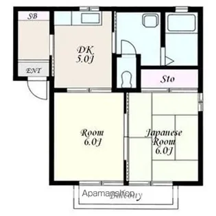 FTハイム B棟【2階】の間取り