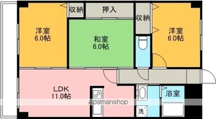 エトワール千代田【10階】の間取り