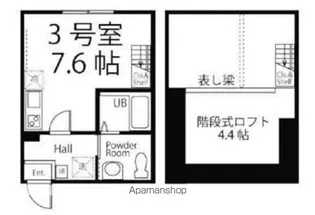 ハーミットクラブハウス山手レジデンス【2階】の間取り