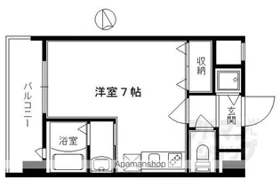 ラナップスクエア京都鴨川【202号室】の間取り