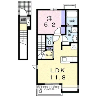 サニーガーデンⅥ【2階】の間取り