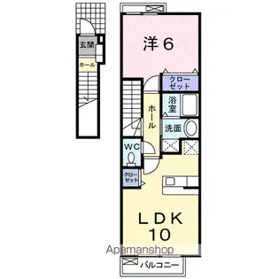 セイバリーKⅡ【2階】の間取り