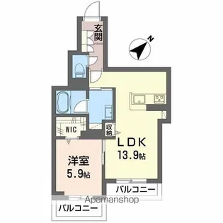 フィグ古江東町【2階】の間取り
