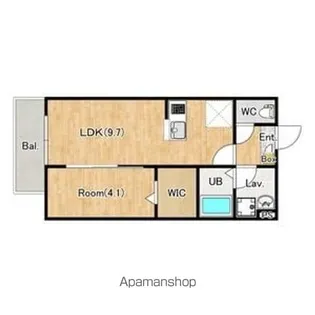 ジーメゾン春日部小渕【201号室】の間取り