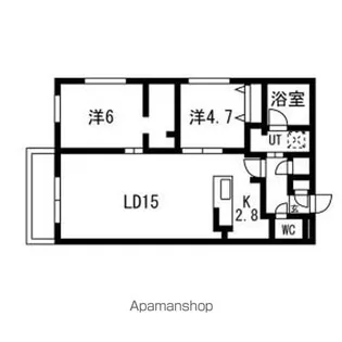 オリヴィオ南15西8(ALLIVIO南15西8)【3階】の間取り