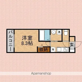 ディメール【106号室】の間取り