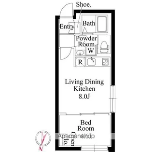 CASA PIAZZA 桜新町【4階】の間取り
