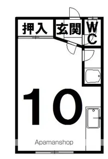 AYハウスⅡ【6号室】の間取り
