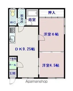 コーポ清栄【1階】の間取り