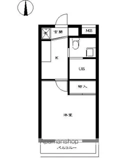 スカイコート品川御殿山EAST【103号室号室】の間取り