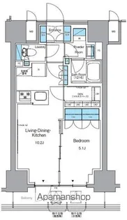 プライムアーバン浅草テラス【6階】の間取り