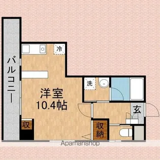 サンマリー鶴瀬【805号室】の間取り